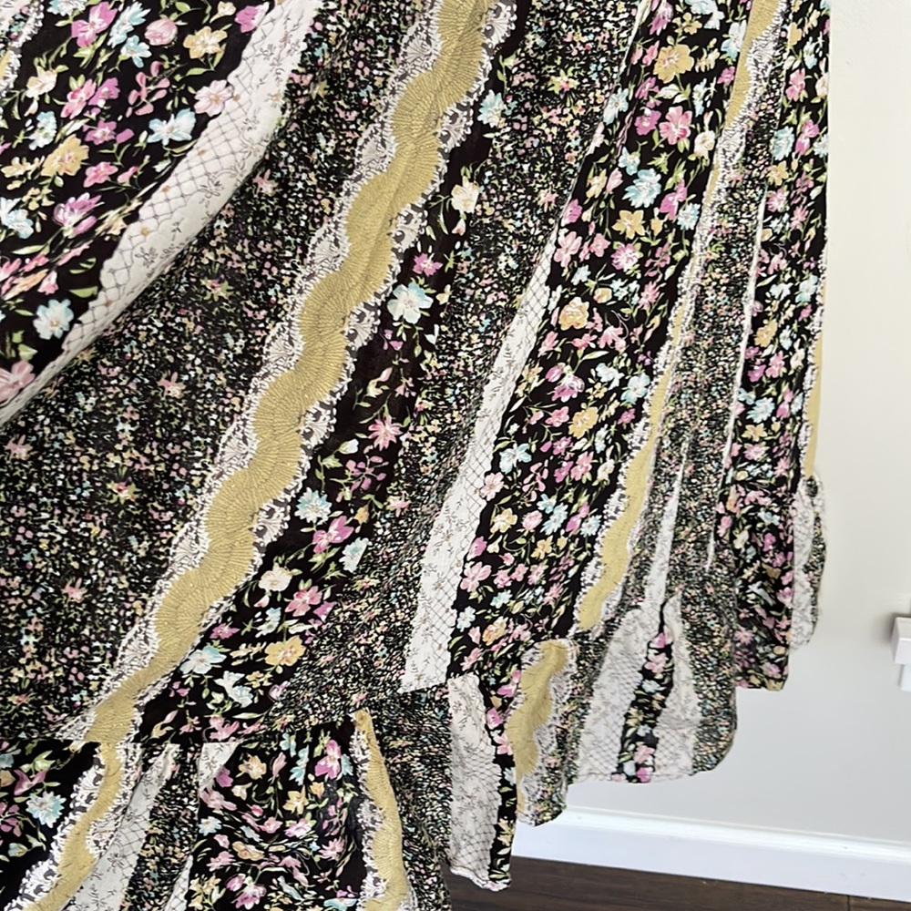 Floral Striped Halter Neck Maxi Dress XS/S - Picture 11 of 15
